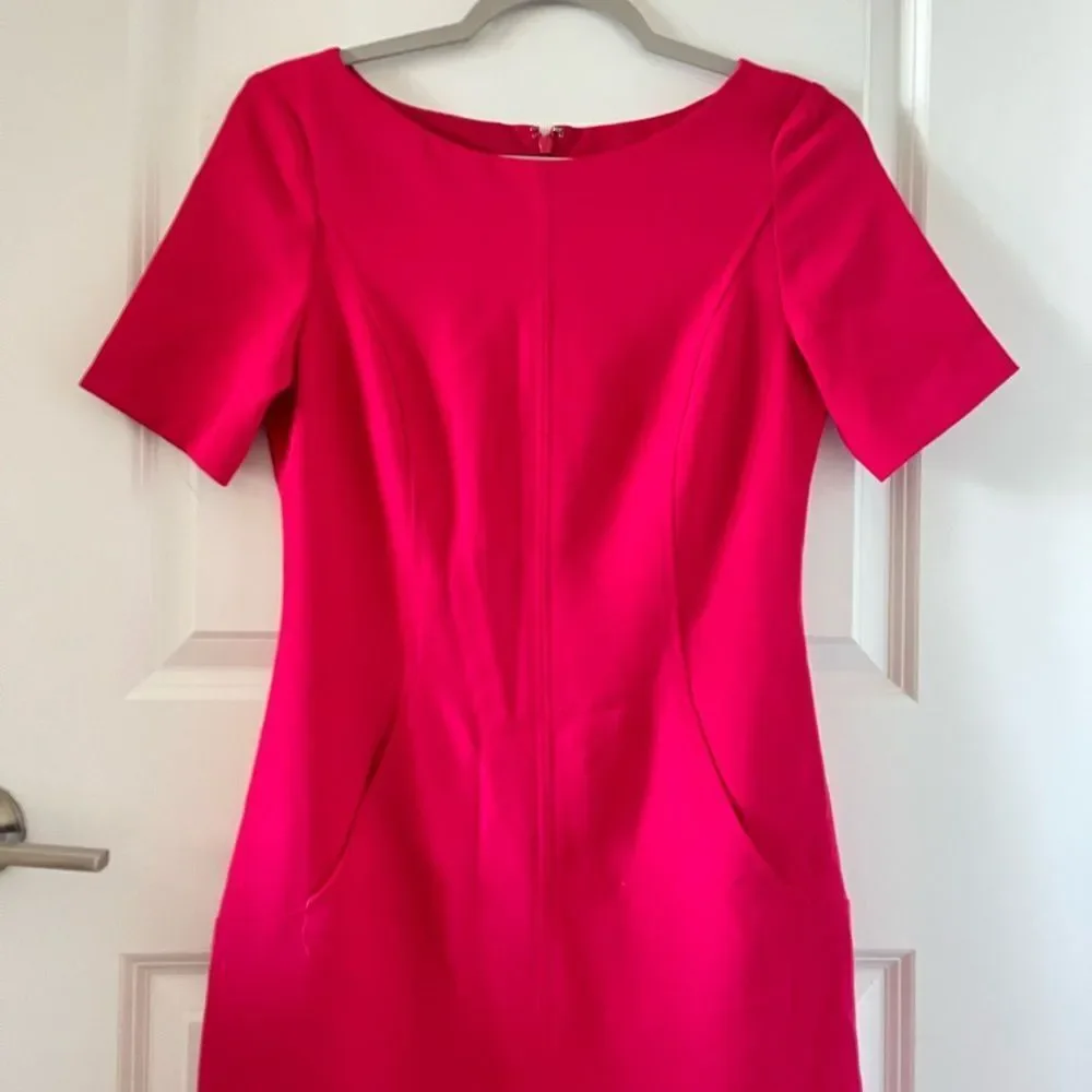 Eliza J Seamed Crepe Shift Dress- size 4